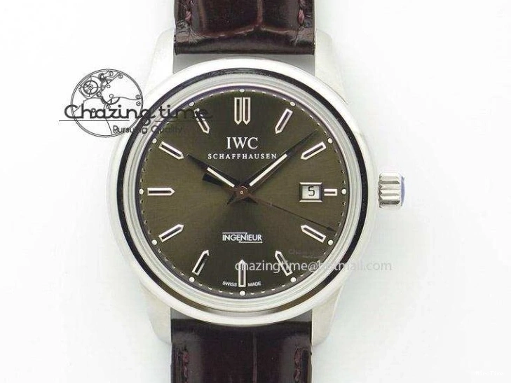 MIROTIME 0409 Compact Portugieser Perpetual Calendar IW503302 RG V9F 1:1 Best Edition White Dial on Brown Leather Strap A 7113